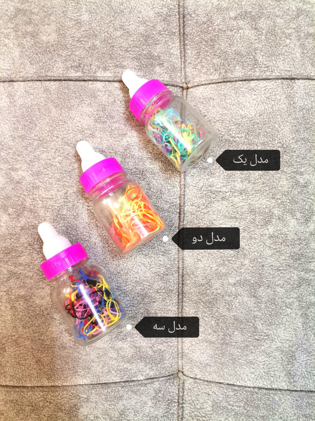 کش مو ریز رنگی مدل پستونک