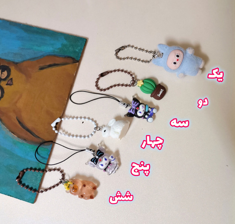 جاکلیدی دست ساز مدل آویز فانتزی گوشی یا جاسوئیچی
