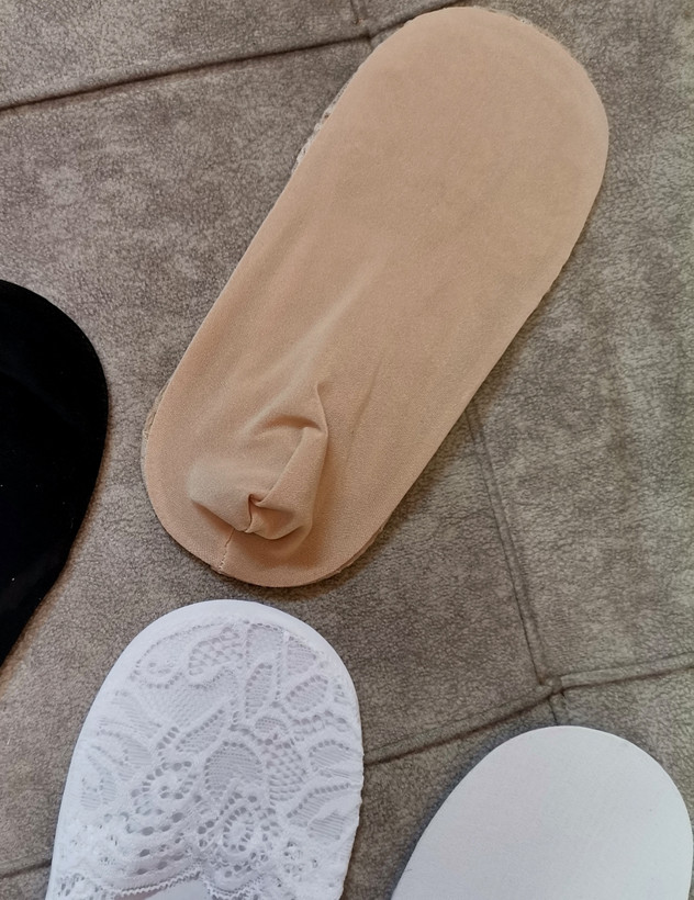 جوراب زنانه دخترانه تور گیپور مجلسی مدل کفشی مناسب تا 40