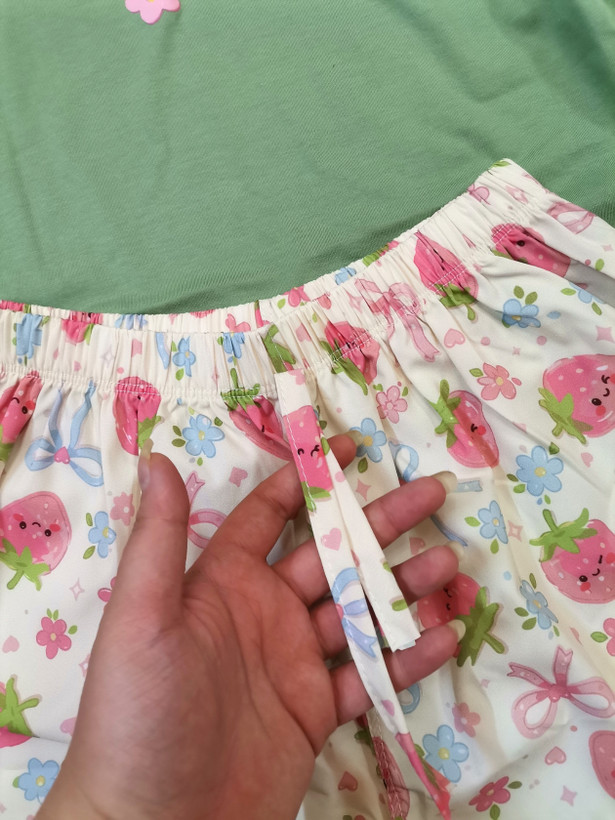 ست تیشرت و شورتک راحتی خانگی زنانه دخترانه عروسکی پینترستی فریسایز تا 44ریز