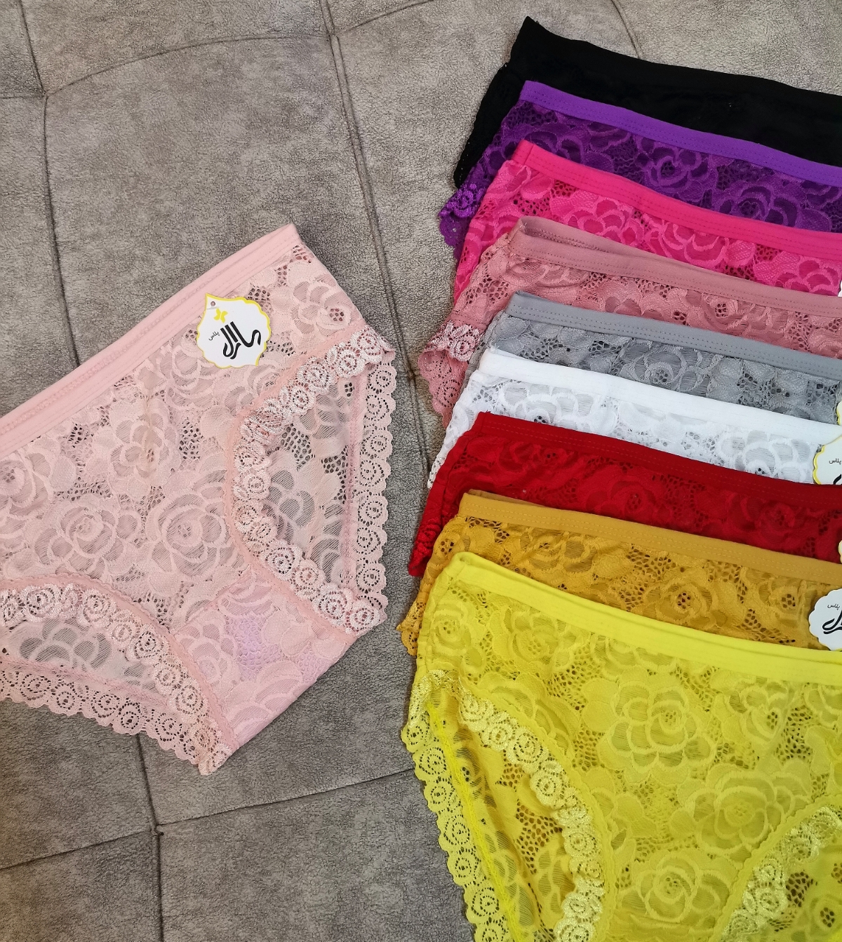شورت اسليپ زنانه تور دانتل لطیف فانتزی و راحتی سایزبندی 40تا46