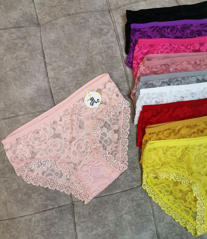 شورت اسليپ زنانه تور دانتل لطیف فانتزی و راحتی سایزبندی 40تا46
