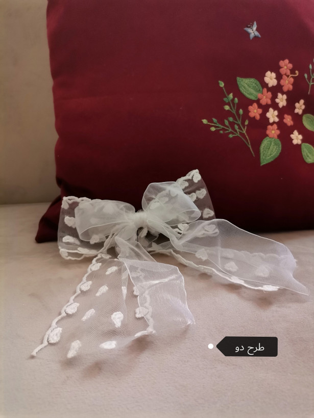 اکسسوری سنجاق گیره مو مدل پاپیونی توری دخترانه و زنانه پینترستی
