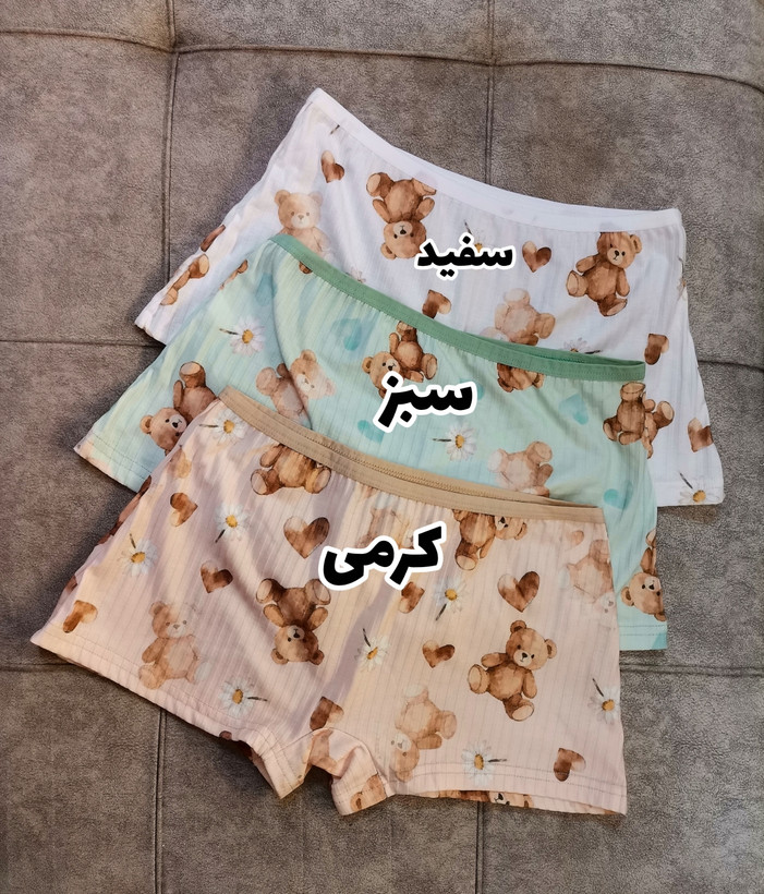 شورت نیم پا کبریتی عروسکی زنانه دخترانه مدل تدی پینترستی - تک و پک- دوایکس لارج مناسب 40تا44