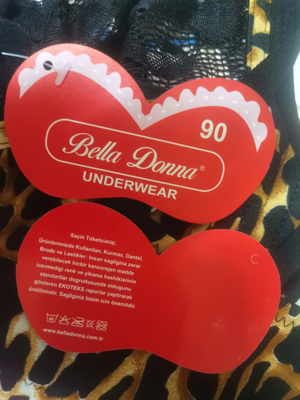 سوتین فنردار تک زنانه bella donna بلادونا مدل بغل گنی مینی مایزر - جعبه دار - سایز 75-90 گیپور و میکرو